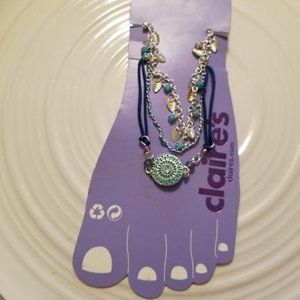 NWT Claires Ankle Bracelets